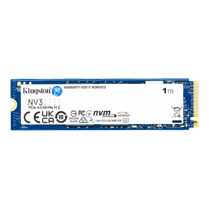 Накопичувач SSD Kingston M.2 2280 1TB NV3 PCIe 4.0 NVMe (SNV3S/1000G)